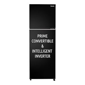 Panasonic 338 L 3 Star Prime Convertible 6-Stage Smart Inverter Frost-Free Double Door Refrigerator (NR-TG355CPKN, Diamond Black, Jumbo Fresh Vegetable Basket, Net Capacity 304L)